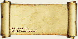 Janko Hrnjaković vizit kartica